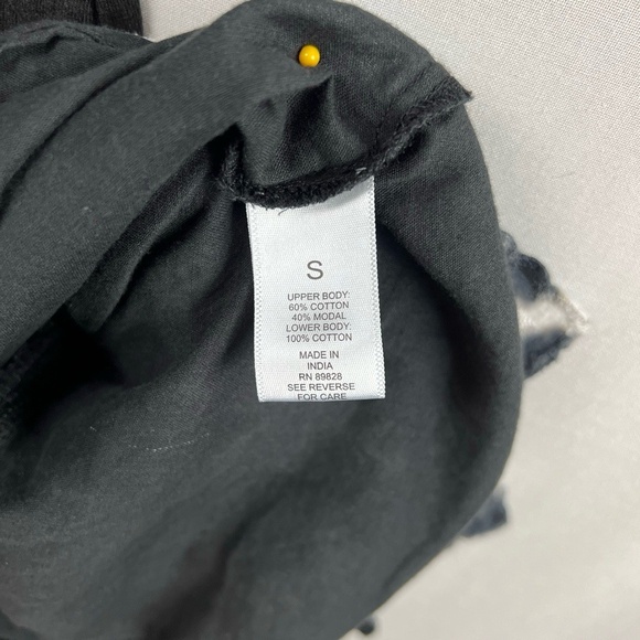 LOGO Lori Goldstein Dress Womens Small Shift Tank Black White Eyelet Tie Dye - Picture 4 of 15